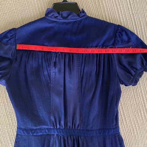 Diane von Furstenberg navy tiered dress size 8 - Picture 13 of 14